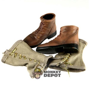 Boots: Dragon US WWII USMC Boondockers w/Leggings