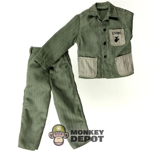 Uniform: Dragon US WWII USMC M1941 HBT Green