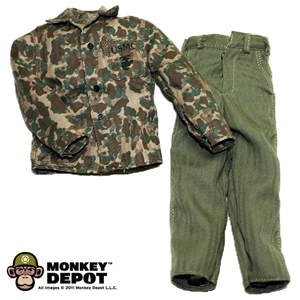 Fatigues: Dragon US WWII USMC M1943 Camo Utiliy Jacket & HBT Trousers