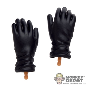 Hands: Dragon Black Gloves Relaxed Gripped