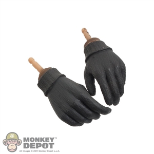 Hands Dragon Brown Knit Gloved Pistol Gripped Style