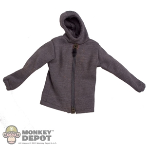 Jacket: Dragon Hooded Sweatshirt Grey