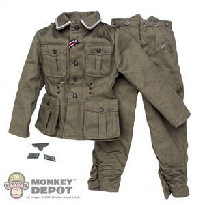 Uniform: Dragon German WWII M40 Field Blouse w/M37 Trousers & Insignia