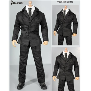 Clothing Set: Dollsfigure Black Men's Suit (CC213)