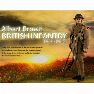 Boxed Figure: DiD Albert Brown British Infantry (B11001)