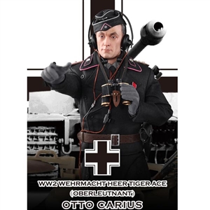 Boxed Figure: DiD Wehrmacht Heer Tiger Ace Otto Carius - Standard Ver. (80117G)