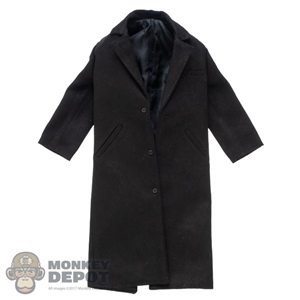 Coat: Dark Toys Mens Black Long Coat