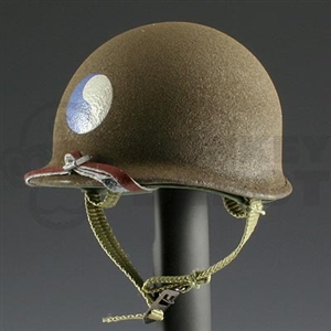 Helmet DiD US WWII M1 Metal Texture 29th Infantry Marked