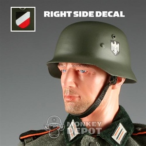 Helmet: DiD German WWII M35 Heer Double Decal