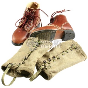 Boots: DID US WWII Service Shoes w/Leggings (Russell)