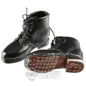 Boots: DiD German WWII Short Black Lace Up