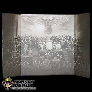 Display: DiD B&W WWII Party Meeting Backdrop (22in X 14in)