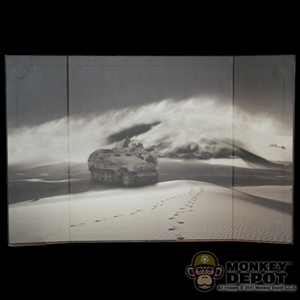 Display: DiD B&W WWII Desert Sandstorm Backdrop (21in X 13.5in)