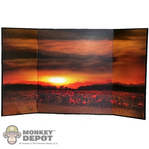 Display: DiD Sunset Over Poppy Field Backdrop
