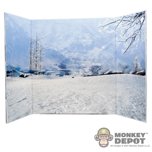 Display: DiD Snow Field Backdrop (21" X 13.5")