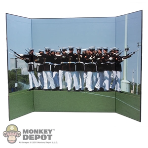 Display: DiD Dress Blue Marines Backdrop (21" X 13.5")