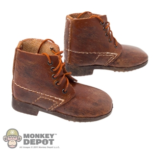 Boots: DiD French WWI Brown Boots (Weathered)
