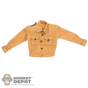 Shirt: DiD German WWII Light Brown White Piped