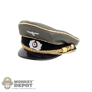 Hat: DiD German WWII Officer Visor Cap