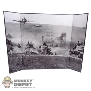 Display: DiD Black & White War Zone Backdrop (21" X 13.5")