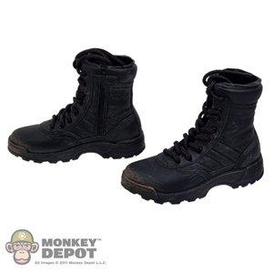 Boots: DiD Black Black SWAT Zip Boots