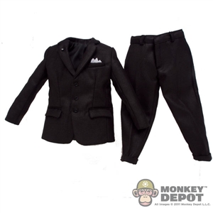 Suit: DiD 3 Button Black Suit