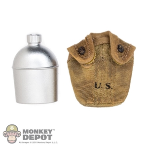 Canteen: DiD US WWI M1910 Canteen w/Cover