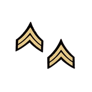 Insignia: DiD Corporal Chevron Patches (Peel & Stick)