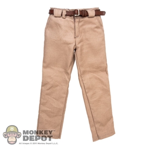 Pants: DiD Khaki Pants w/Brown Leather Belt