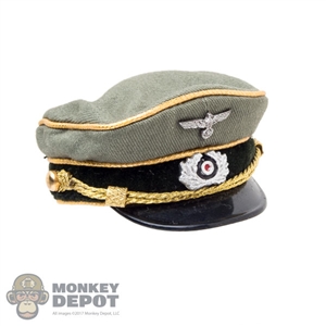 Hat: DiD German WWII Officer Visor Cap