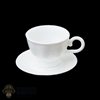 Cup: DiD White Cup w/Saucer