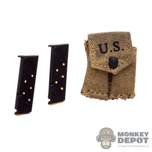 Ammo: DiD WWII US M1911 Mag Pouch (Weathered) (Ammo Included)