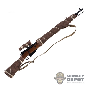 Rifle: DiD Russian WWII Mosin Nagant M1891/30 w/Weathered Burlap Wrap (Metal + Wood)