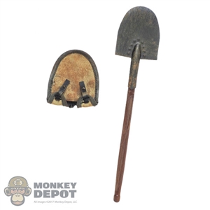 Tool: DiD German WWI Shovel w/ Cover (Weathered) (Wood + Metal)