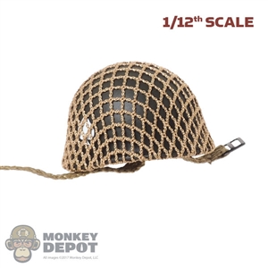 Helmet: DiD 1/12th Mens M1C Airborne w/Net and Insignia