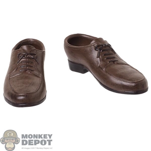 Shoes: DiD Mens Molded Scuffed Brown Shoes