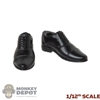 Shoes: DiD 1/12th Mens Molded Black Dress Shoes