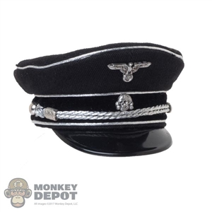 Hat: DiD German WWII Officer Visor Black