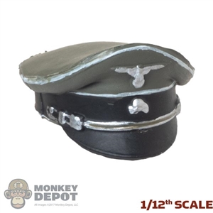 Hat: DiD 1/12th WWII German Officer Visor Cap (Molded)