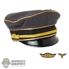 Hat: DiD Mens German Luftwaffe Officer Visor Cap (grey)