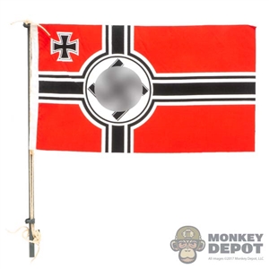 Display: DiD WWII U-Boat Flag  w/Metal Pole