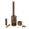 Stove: DiD Metal German Trench Stove w/LED Fire + Wood