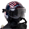 Helmet: DiD Mens Navy Fighter Pilots Helmet w/ Visor