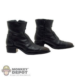 Boots: DAM Side Zip Dress Black (Ankle Balls Included)