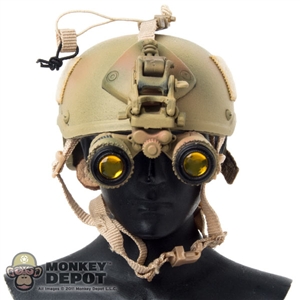 Helmet: DAM Toys MICH 2001 Helmet w/AN/PVS-15 Night Vision Binocular