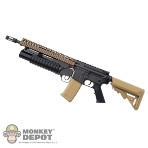 Rifle: DAM Toys M4 w/12" RISII & M203 Grenade Launcher