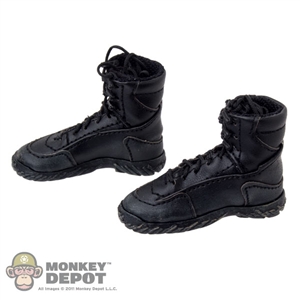 Boots: DamToys Leather Combat Black