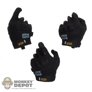 Hands: DamToys Black Gloved Hand Set