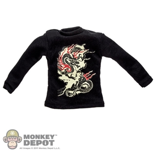 Shirt: DamToys Black Long Sleeve Dragon T-Shirt