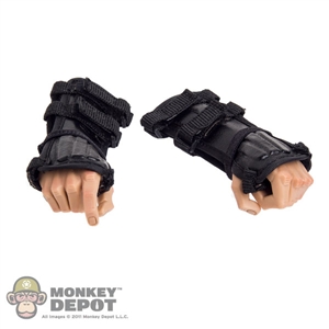 Armor: DamToys Black Forearm Gauntlets w/Hands